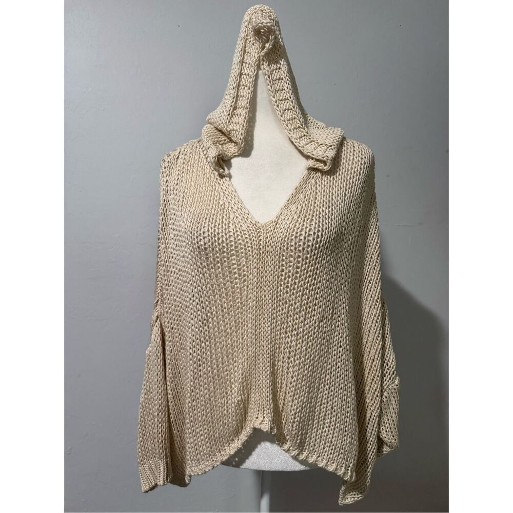Milo Milano knit crotched hooded long sleeve top